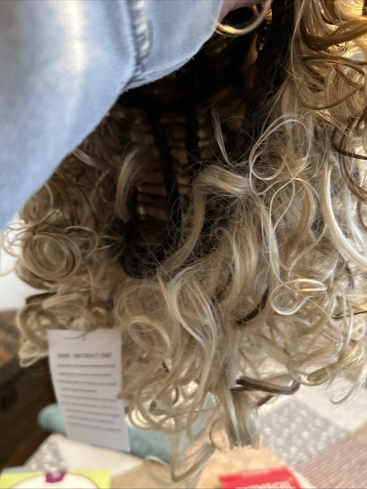 Gnimegil Womams 3 Color Curly Wig New Open Box Wig