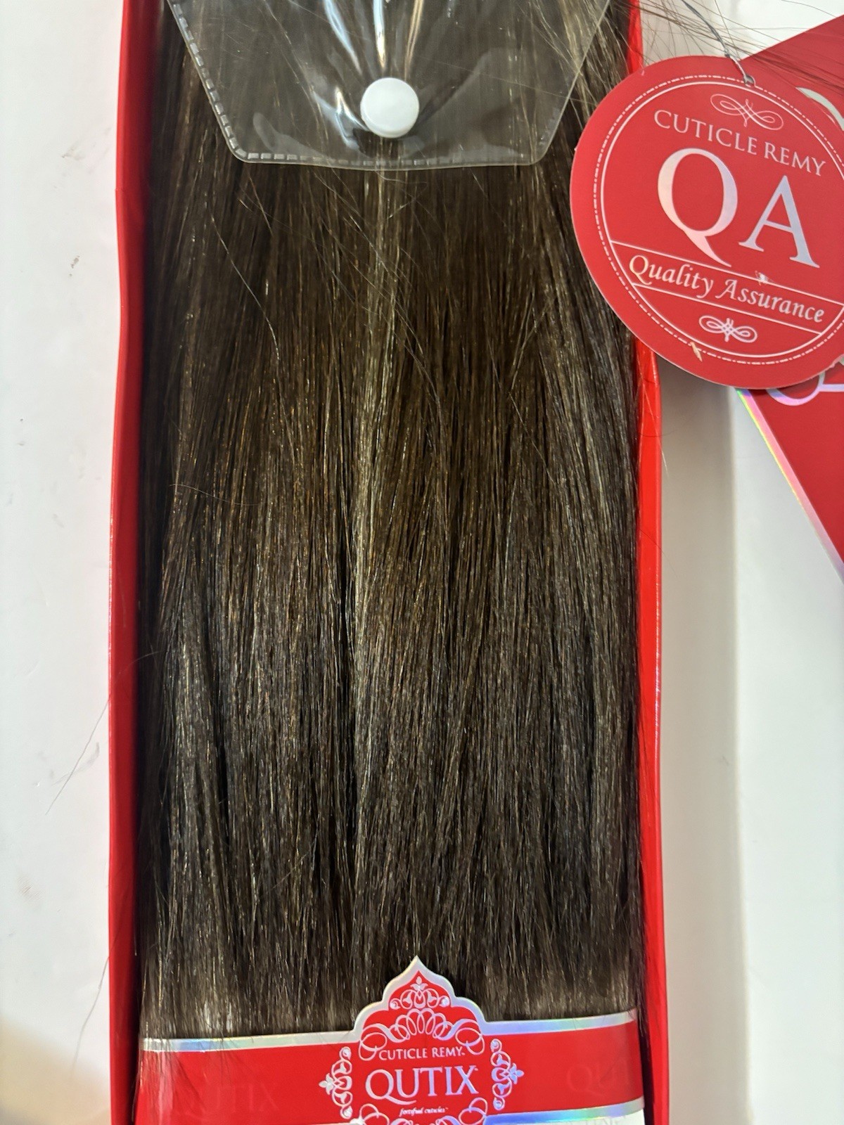 Model Model Qutix Cuticle Remy Human Hair, 12″ Color- NP4/27