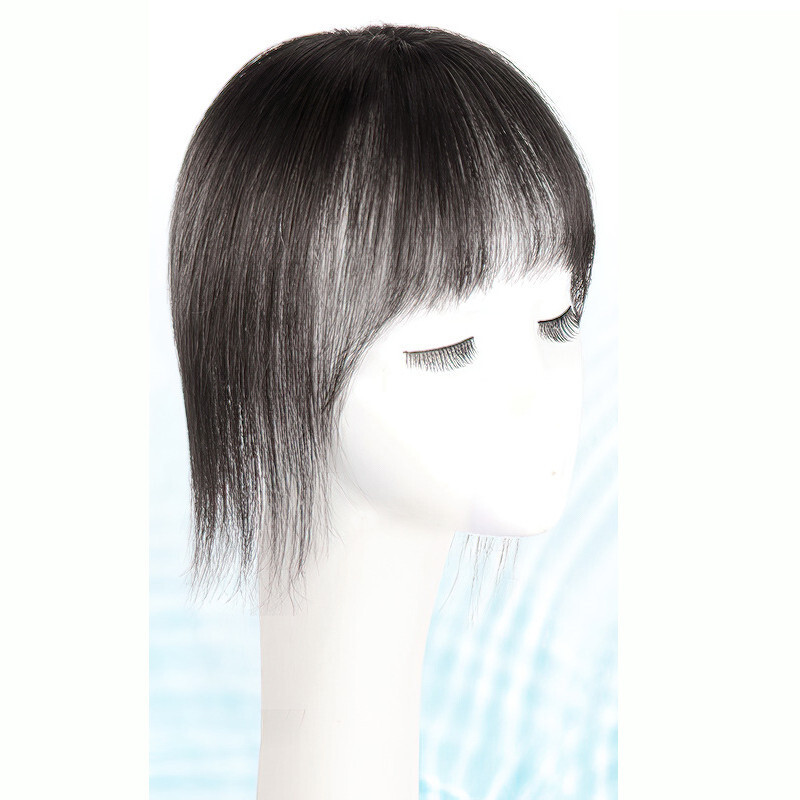 Clip In Human Hair Straight BangsToppers -For Women Thin Hair Top Replacement