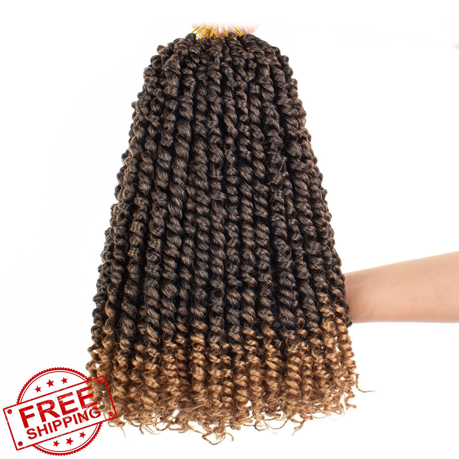 Leeven Passion Twist Hair 12 Inch Ombre T27 8 Packs