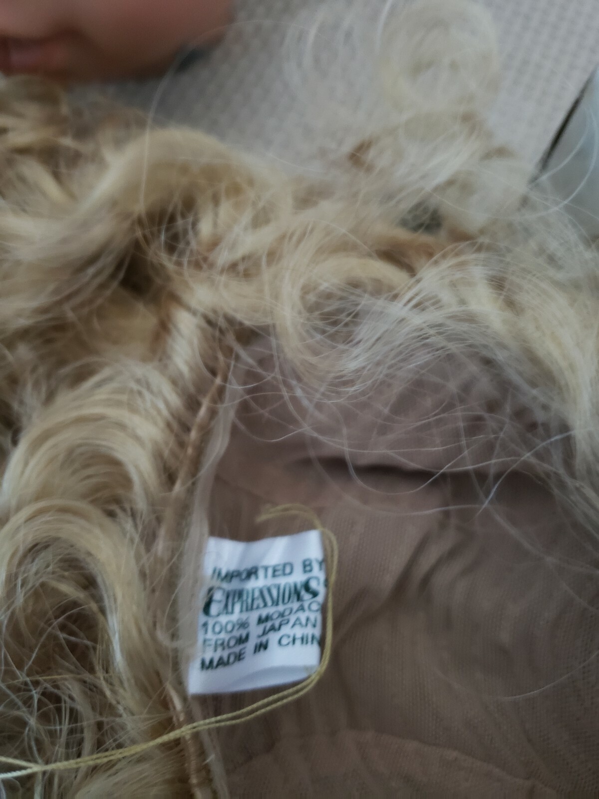 Wig 14/15, Light Blonde, Fluffy curls, Full Cap, NEW by Expressions #1