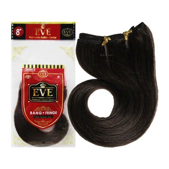 [EVE] PREMIUM INDIAN REMY 100% HUMAN HAIR BANG / FRINGE PIECE 8″ NEW EXTENTIONS