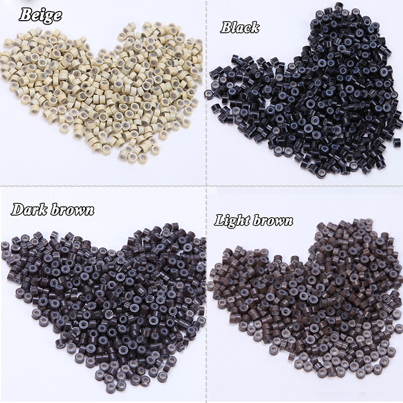 Micro Rings Beads Silicone Lined Loop Bonds For 1g/ 0.5g I Tip Hair Extensions