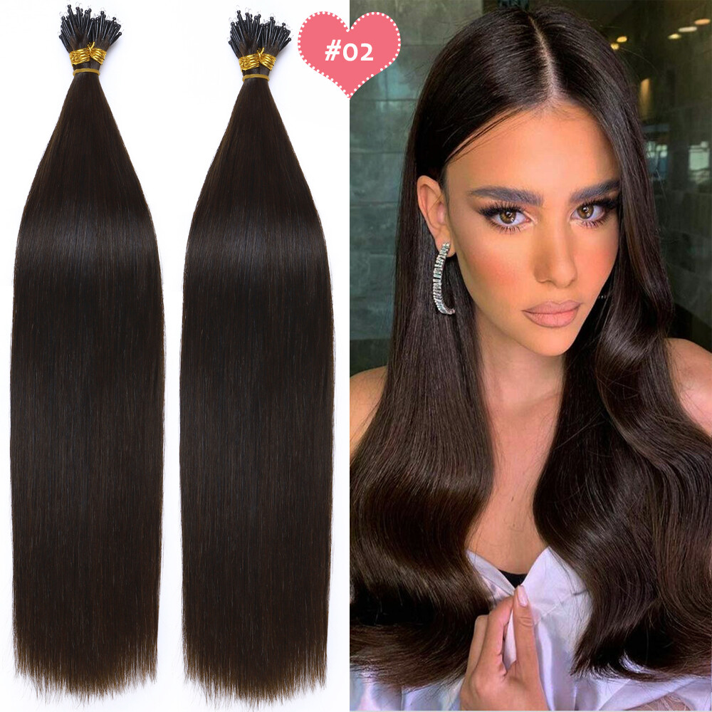 150G THICK Nano Ring Tip Real Human Hair Extensions Loop Nano Bead Bonds Tips 8A