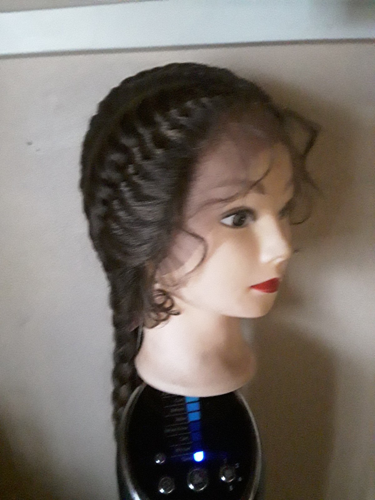 NewFreeShipping 28 Inch Lace Wig Quad Braided Dutch Easy To Install Baby Hairs