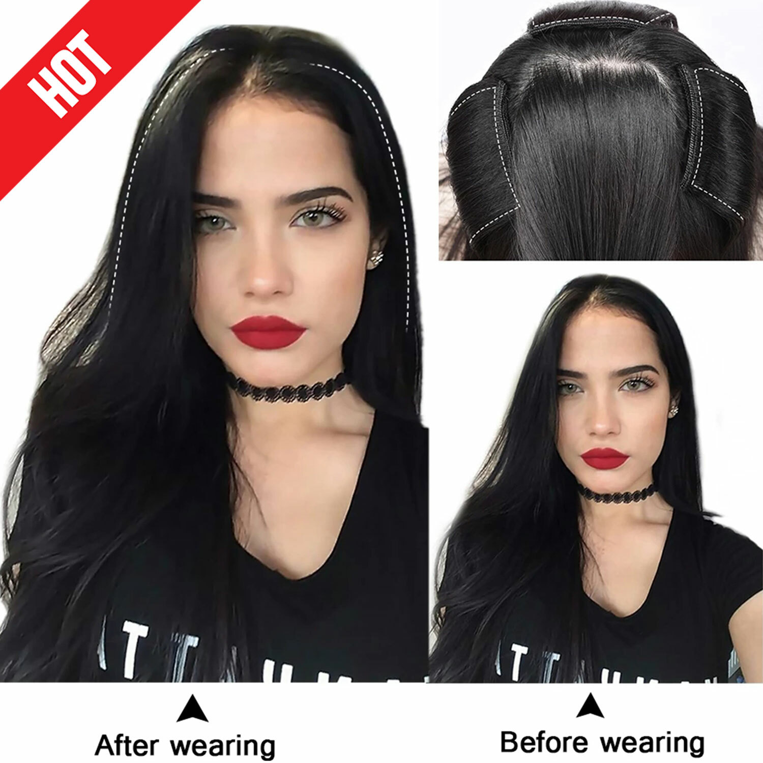 4″-12″ Short Hair Pad Clip In Real Remy Human Hair Extensions One Piece Blonde Q