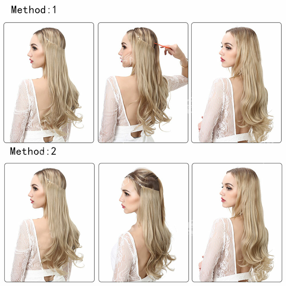 100% Natural Secret Head Band 1Pcs Elastic Wire in Hair Extensions as human USA