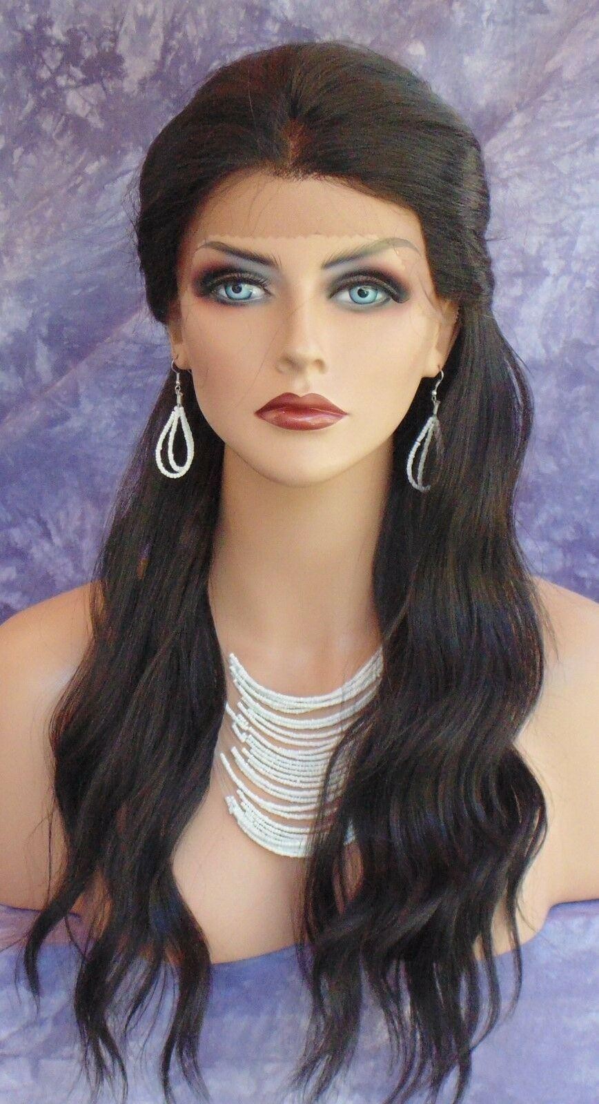 LACE FRONT HAND TIED EAR 2 EAR LACE HEAT FRIENDLY #2 DARK BROWN WIG US SELL 252