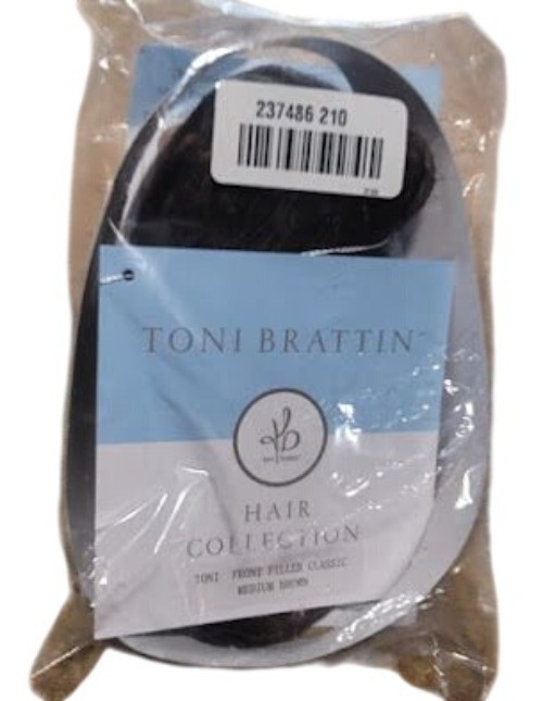 Toni Brattin Front Filler Classic Hair Topper Medium Brown New 1/M6
