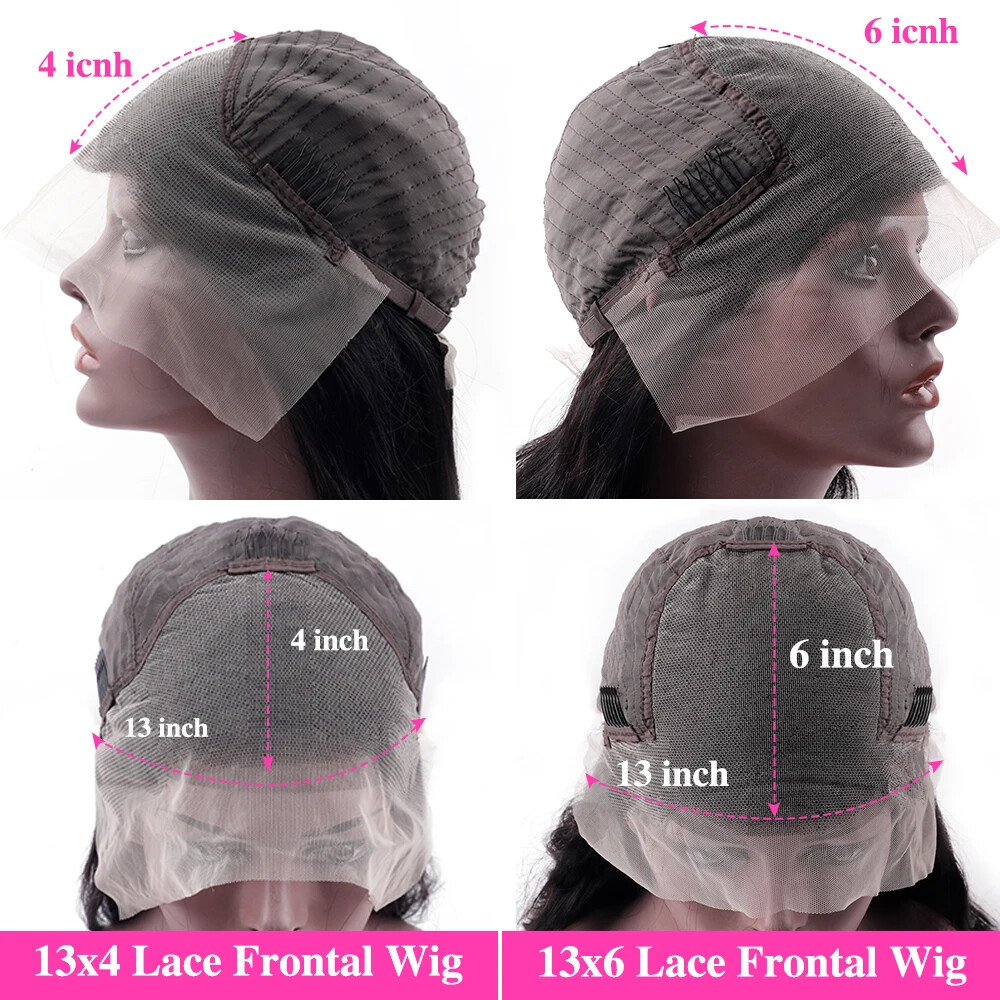 13×4 Lace Front Wave 13×6 HD Lace Frontal Wigs for Women Human Hair Closure Wig