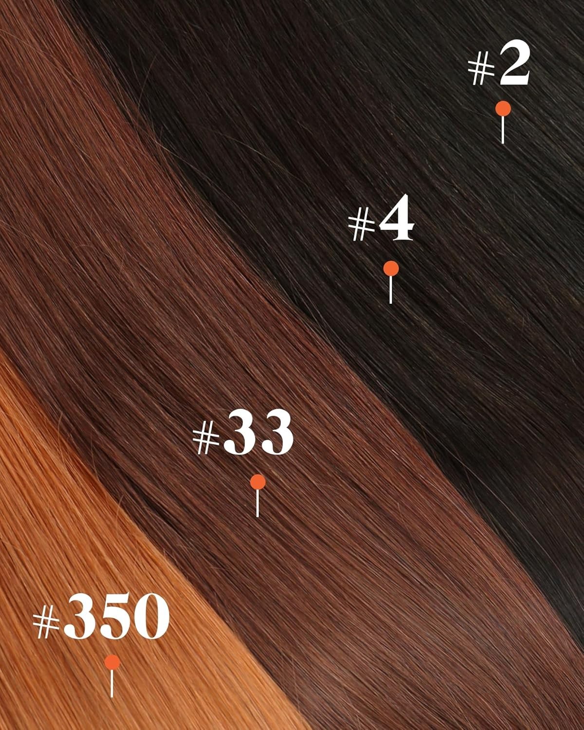 Sunny Hair CLIP-IN 24″ Auburn Brown Human Hair Extensions – CP 33