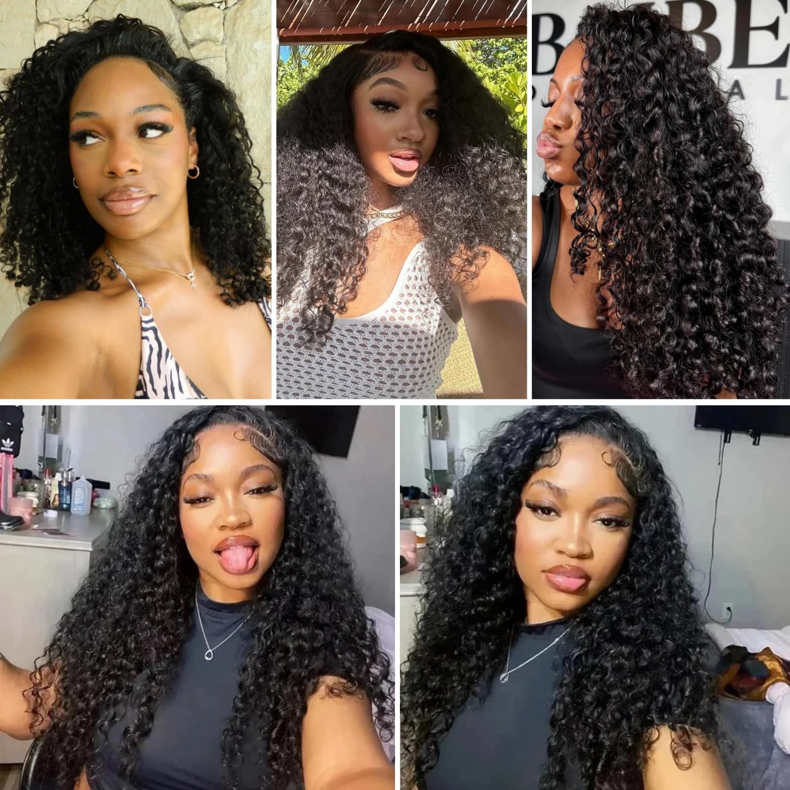 16-20 Inch Burmese Curly Hair Bundles – 3 Pack Water Wave Spiral Curls, Natural