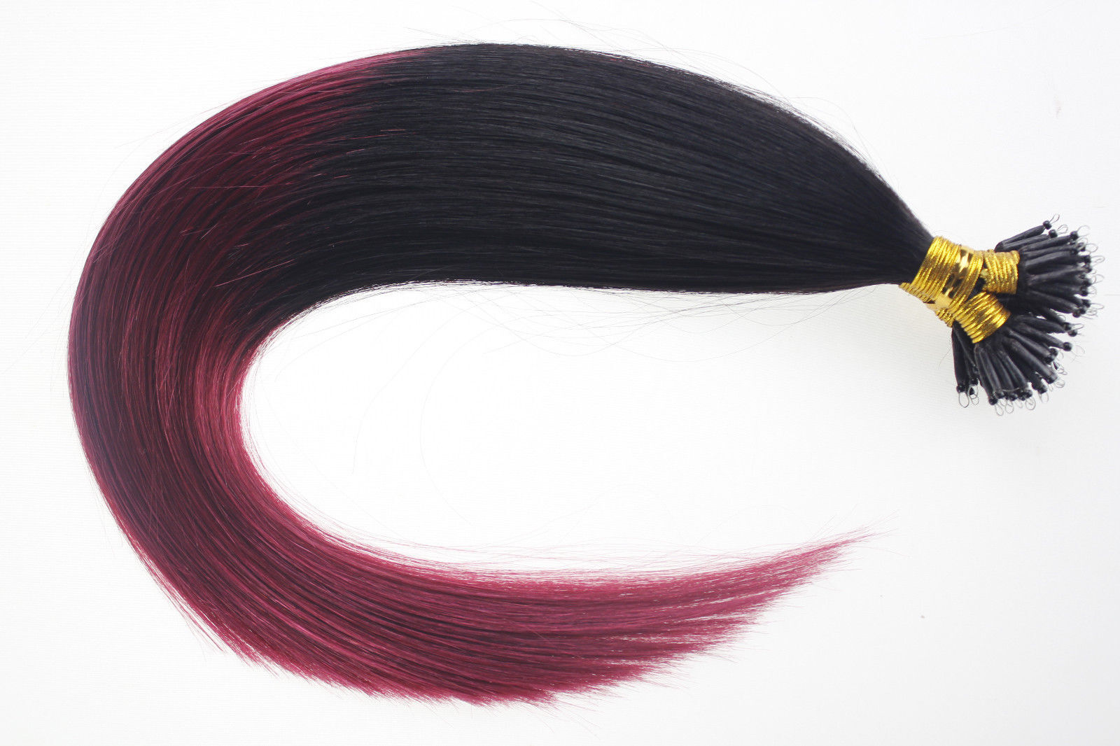 Nano Ring Tip Hair Extensions Micro Beads Link Remy Human Hair Balayage Thick 1g
