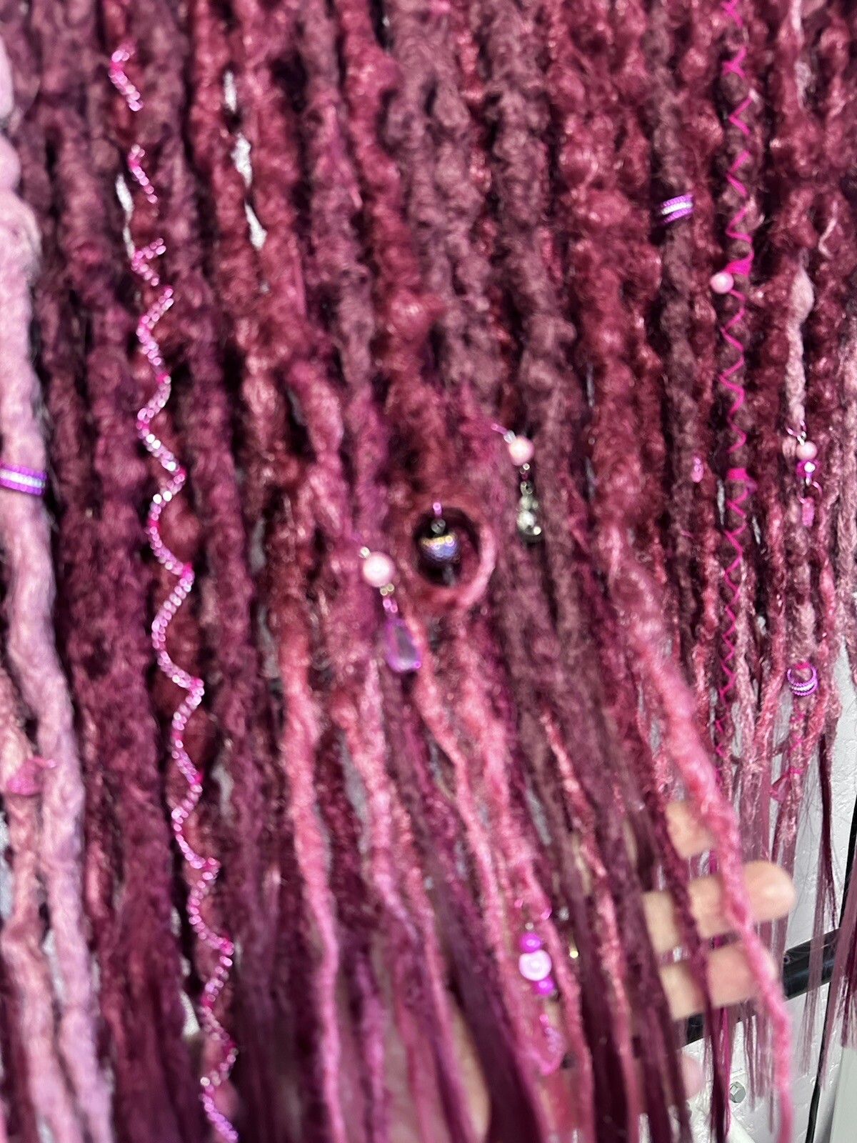 Dreadlocks DE 55 pieces – 110 ends + free elastic band decoration