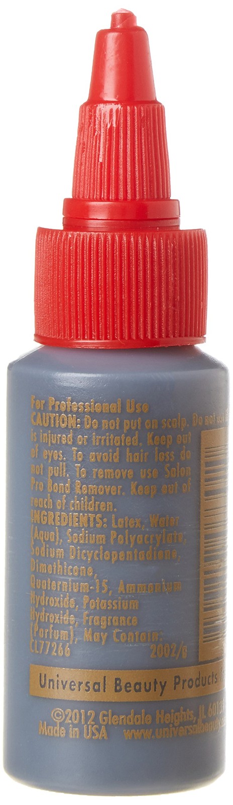 Salon Pro Hair Extension Bonding Glue Black 1 Oz