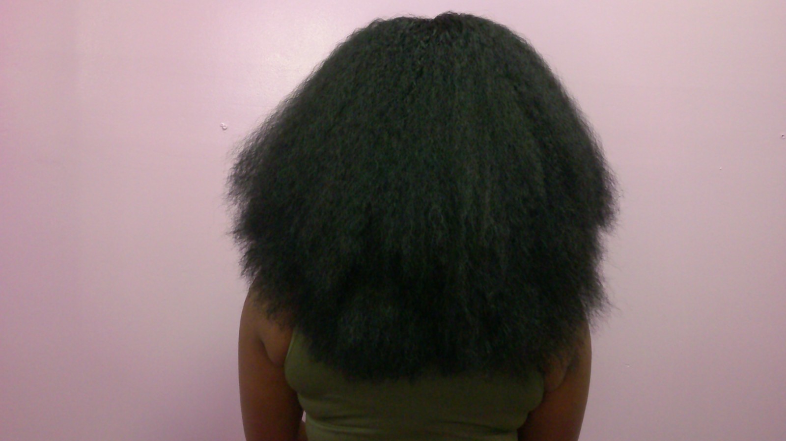 Headband synthetic afro kinky straight hair wig 14inches and 18 inches