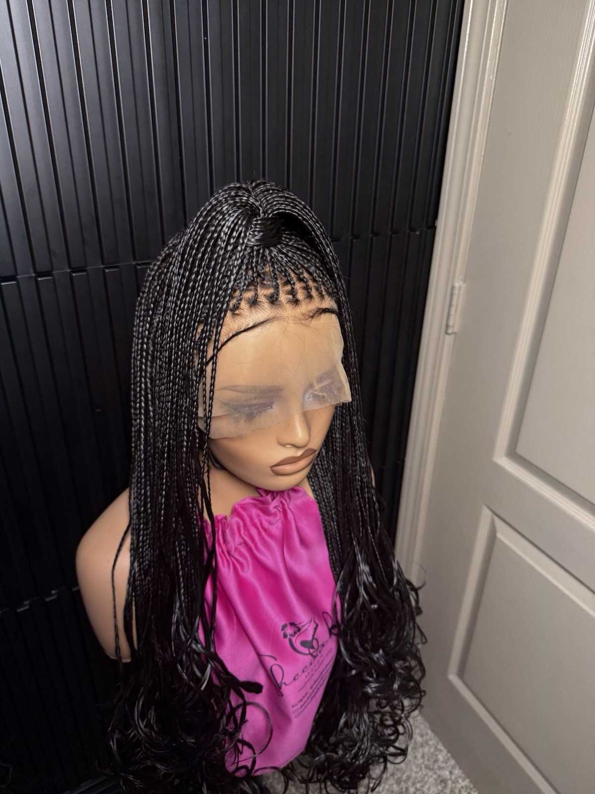 6by6 Closure unit Pre-bleached Knot Bouncy Knotless Braid