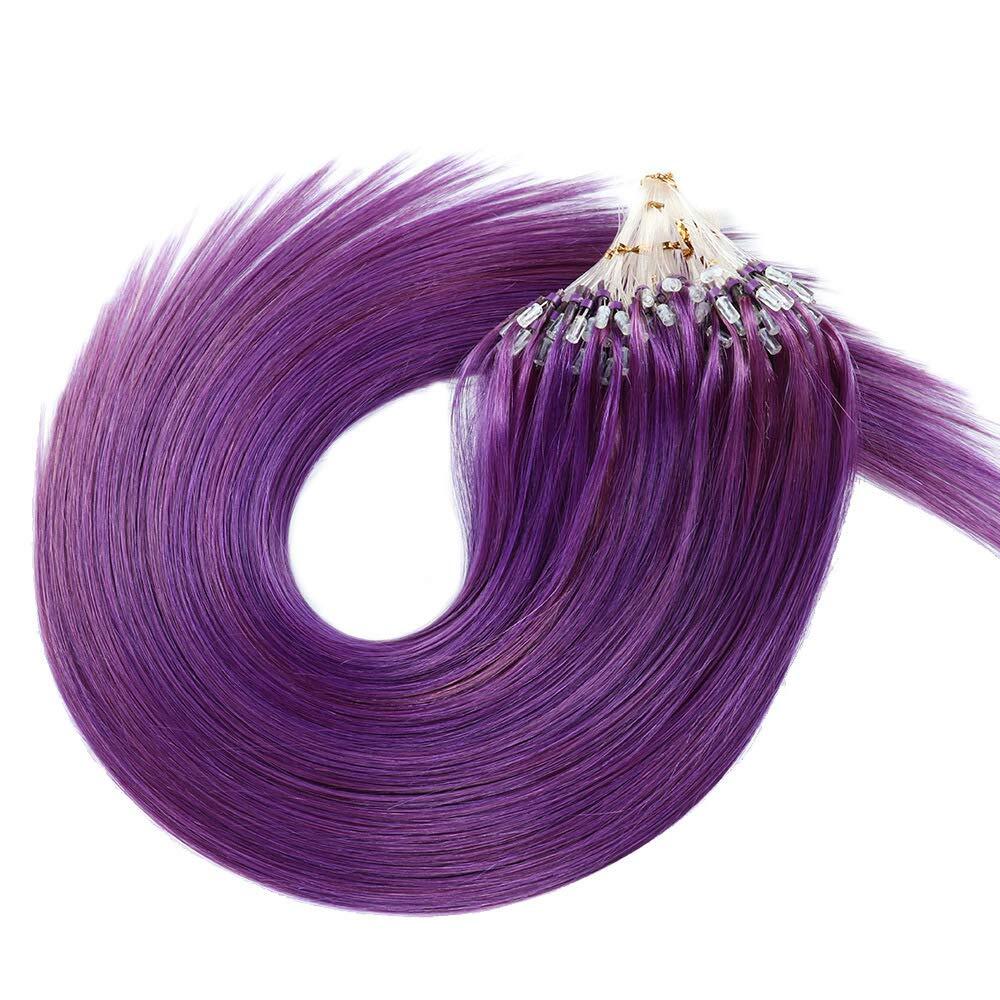 Micro Loop Hair Extensions Invisible Micro Bead Real Human Hair Highlight Blonde