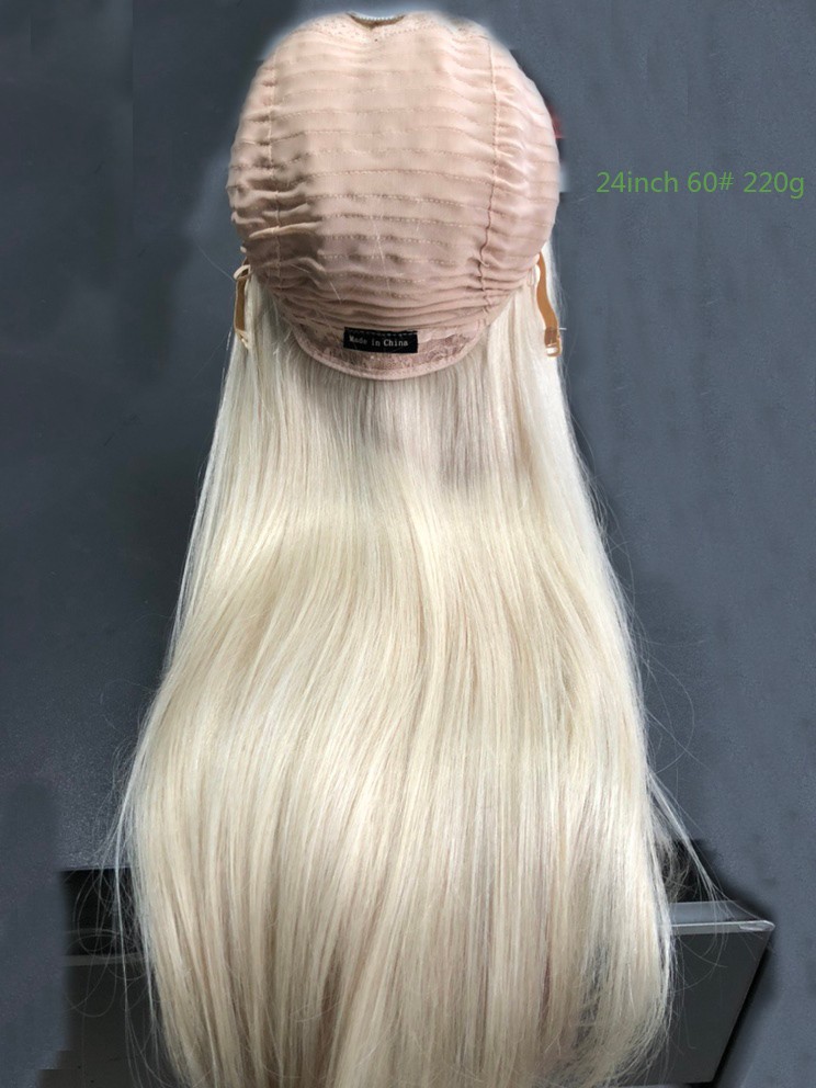 U Part 3/4 Half Wig with Clips In 100% Real Remy Human Hair Straight Hairpiece