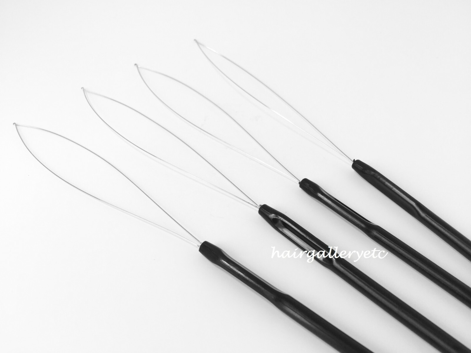 4 Loop Threader Pulling Needle for i tip hair extension loop micro hair bead USA