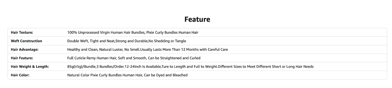 14 Inch Pixie Curly Bundles 12A Water Wave Human Hair 95g 100% Brazilian Hair