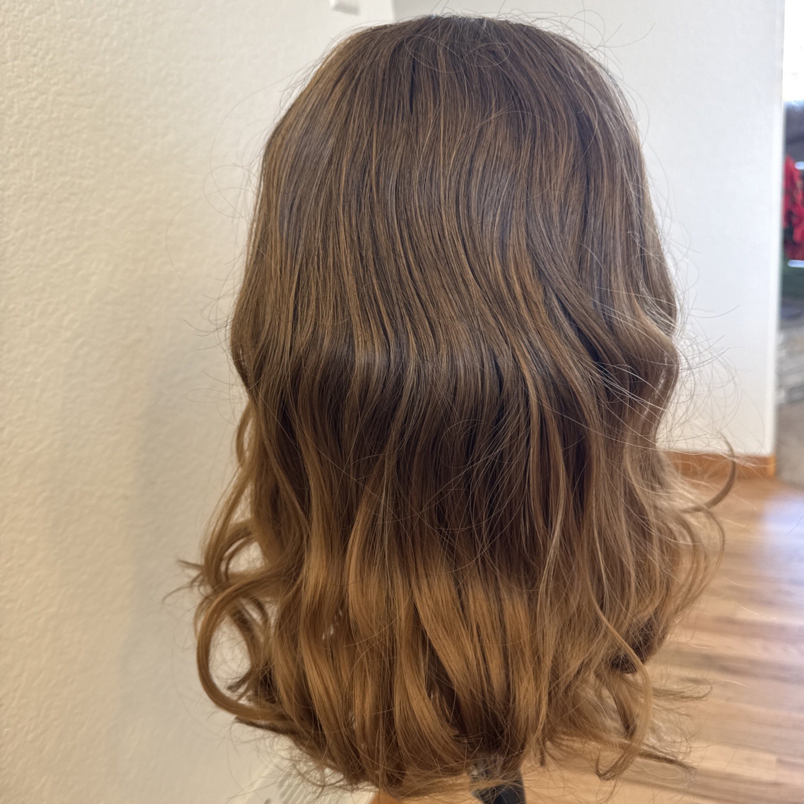 Hard Fronts Hairline Lace Frontal Wig 20”So Soft Reddish Brown Very Pretty 156