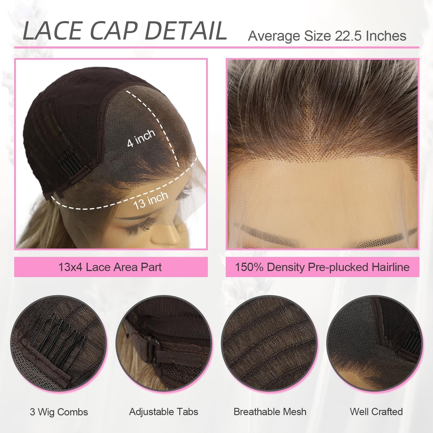 LACE FRONT WIG HUMAN HAIR BLENDED BODYWAVE BROWN BLONDE