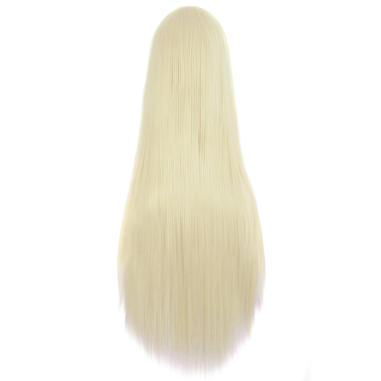 Stunning 80cm Straight Anime Costume Wig in Light Blonde – Perfect for Events