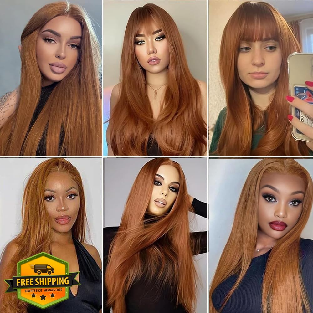 JUIOKAOO #30 Brown Straight Hair 26″ 100g Bundle