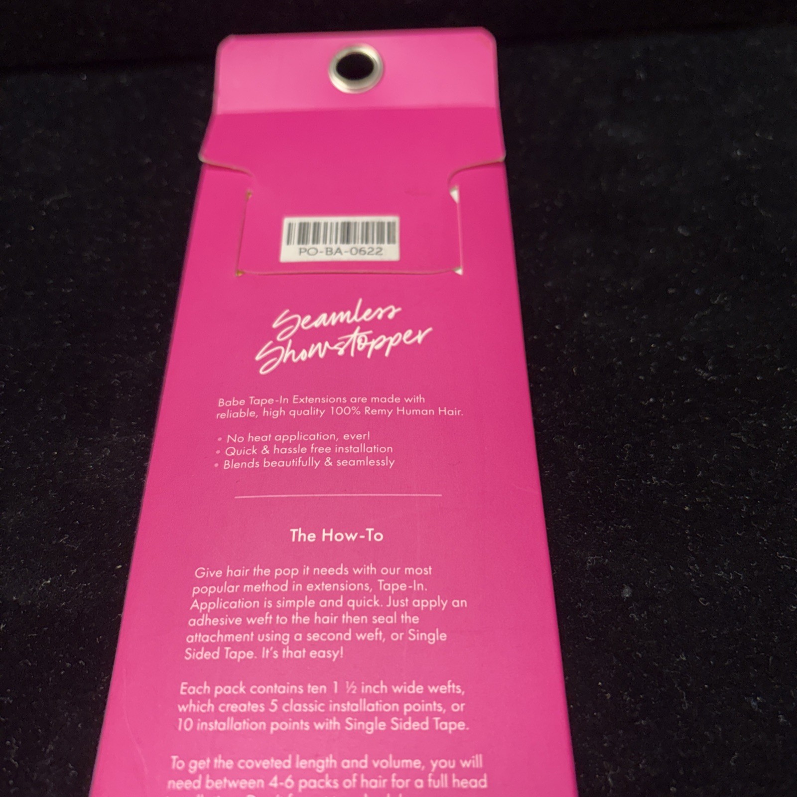 Babe Tape-In Extensions 14 Inch Straight 100% Human Remy Hair #80 Frankie