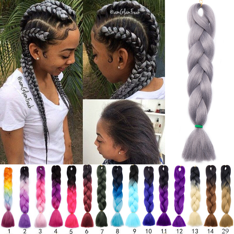 RUMI Hair JUMBO Braiding Hair 60cm Hair Extensions Crochet Synthetic Fiber Braid