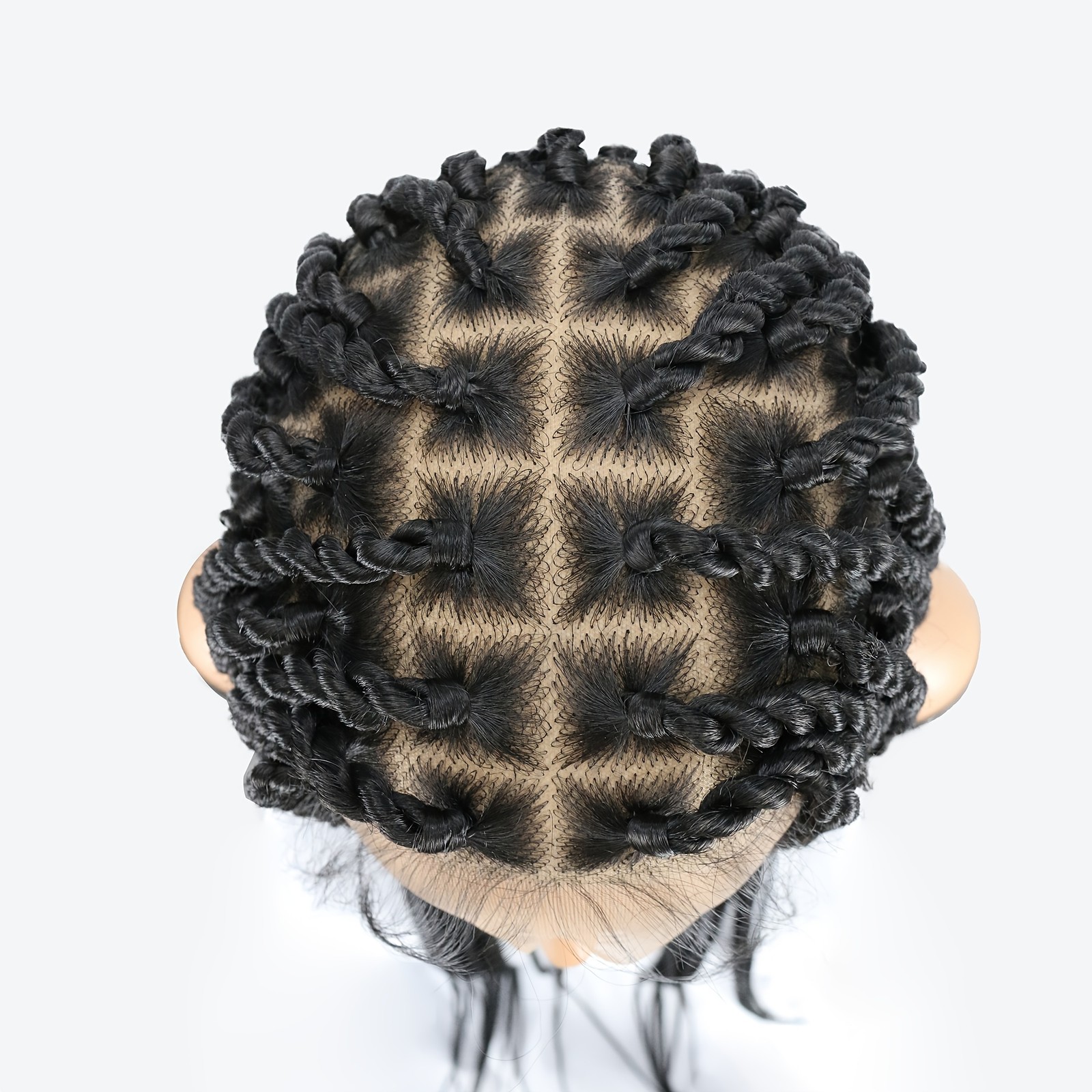 Senegal Twist Wigs 36″ Full Lace Single-Layer Lace Two-Braid Wigs for Women