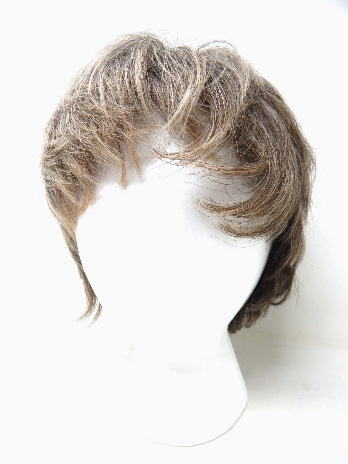 Tony of Beverly Wig Modacrylic Fiber Japan Multi-Grey color (Medium) Short Hair