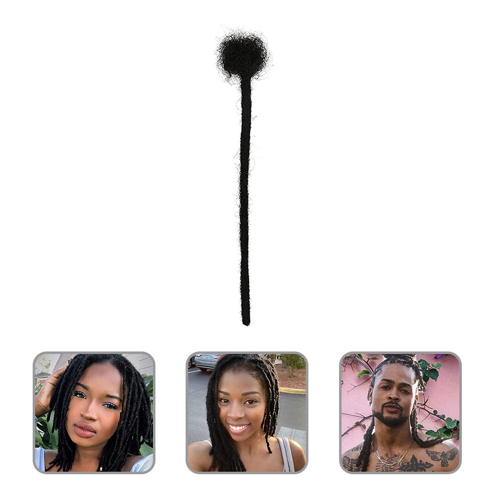 Real Human Hair Dreadlock Extensions Black Loc Natural Hair Dreads