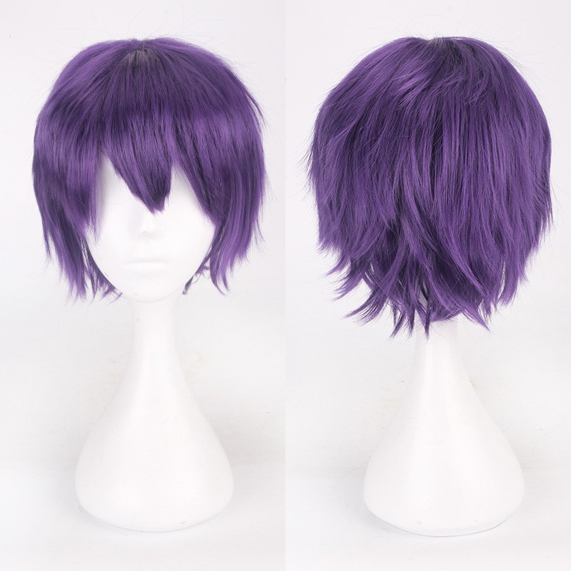Universal Synthetic Colorful Short Natural Cosplay Wigs Men Hair Party Hairstyle