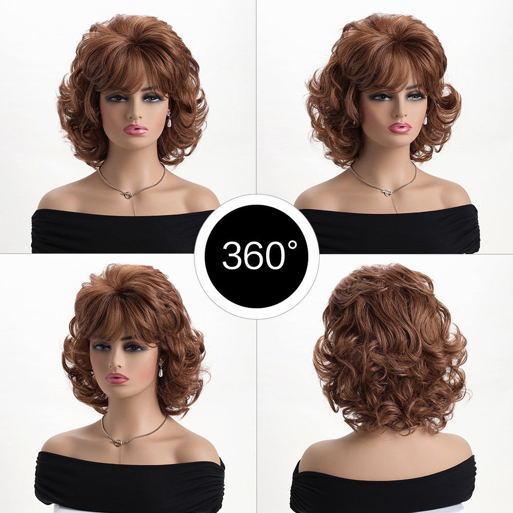 Women’s Long Wavy Synthetic Wig Heat Resistant Cosplay Halloween Party