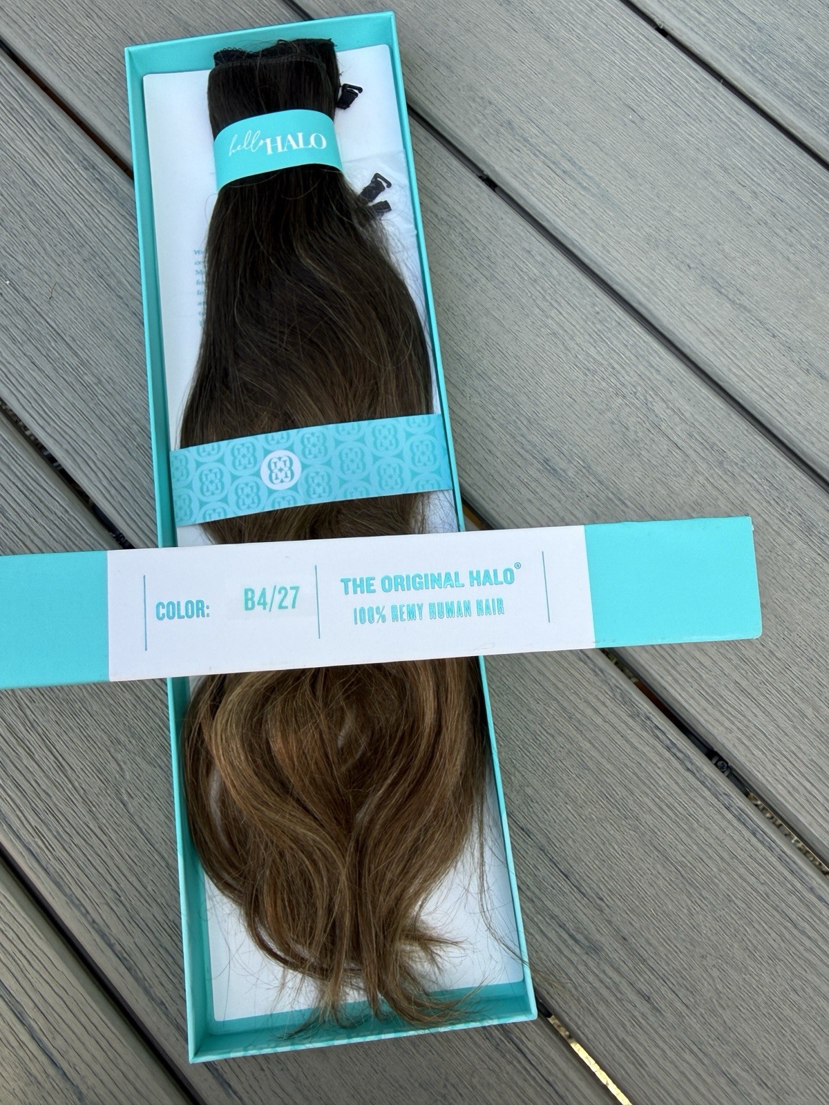 HALO COUTURE LAYERED HALO EXTENSIONS BALAYAGE Remy Human Hair 20in Color B4/27