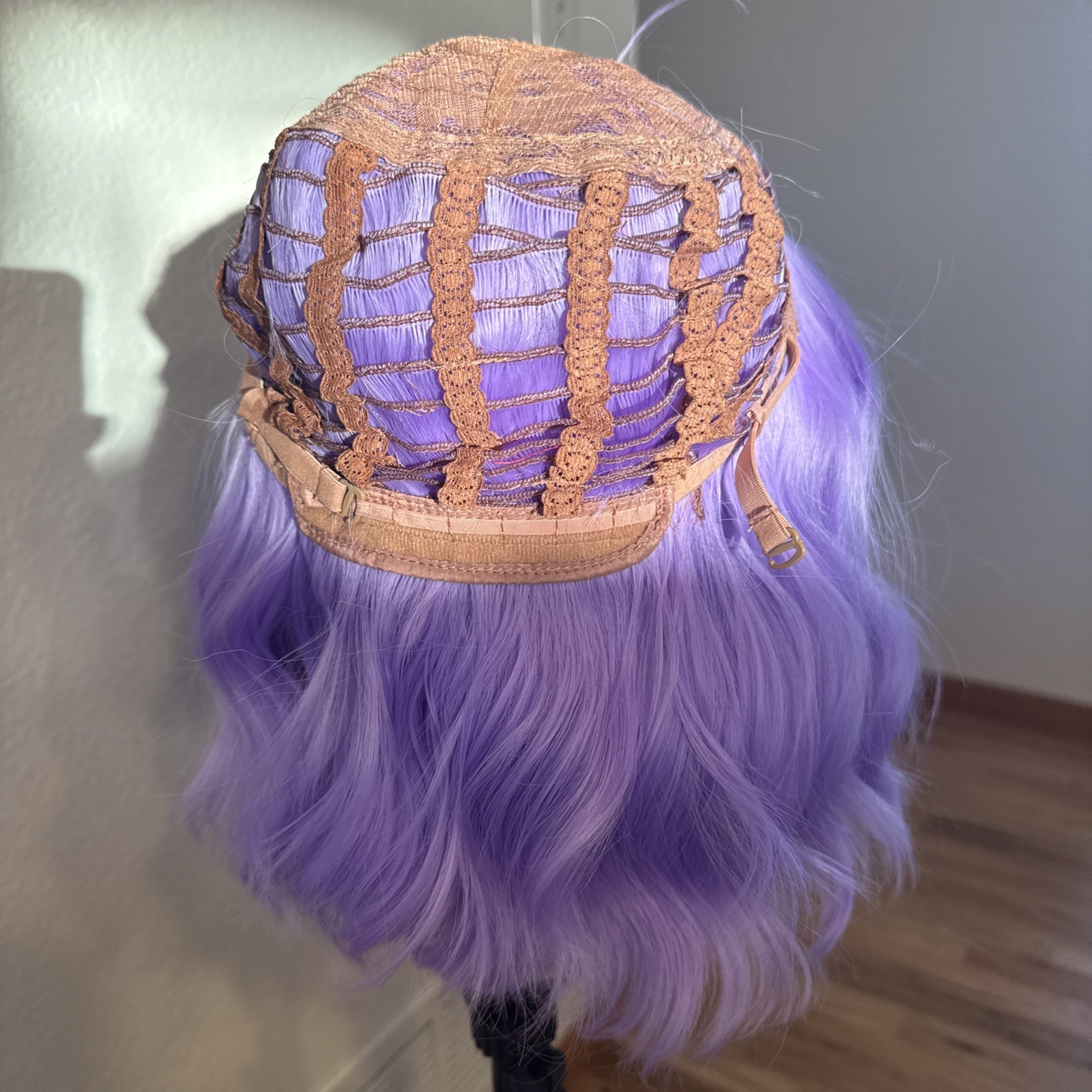 Lavender Hard Fronts Hairline Lace Cap Frontal Wig 14” 333