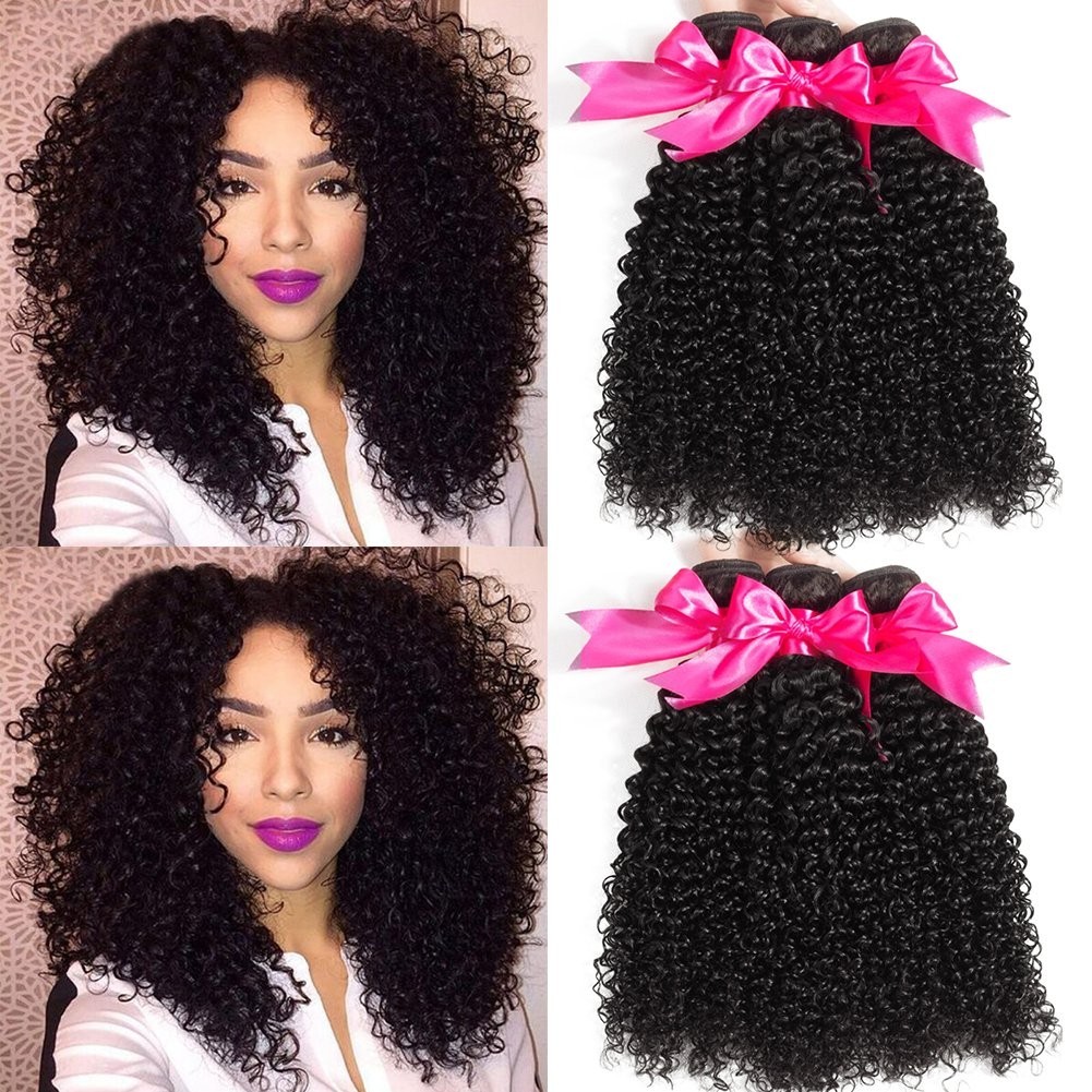 3 Bundle Brazilian Curly Hair – Unprocessed & Tangle-Free, 12-16 Inch