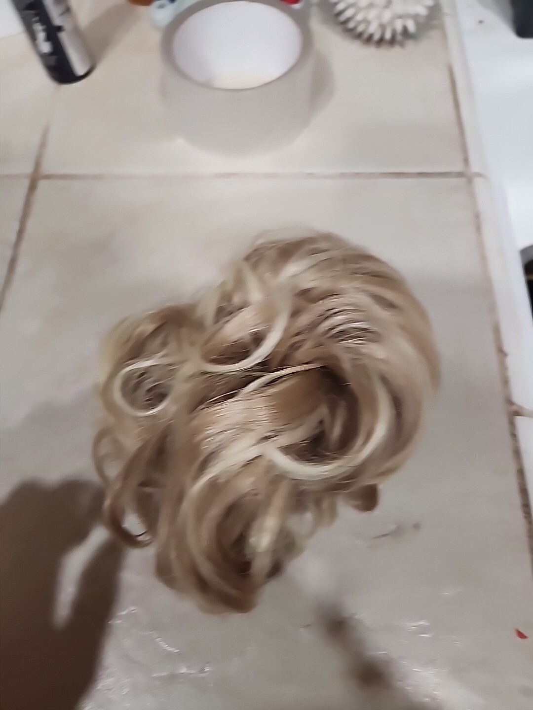 Pair Of Blonde Hair Extentions