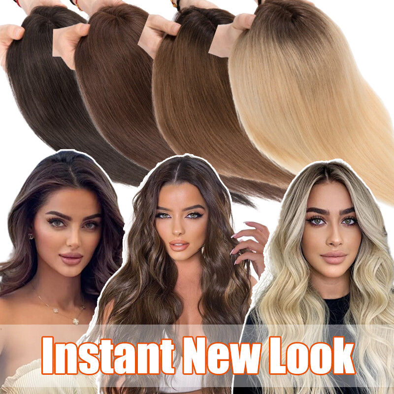 Handmade Silk Base Mono Cap Virgin Human Hair Topper Hairpiece Wigs Remy Toupees