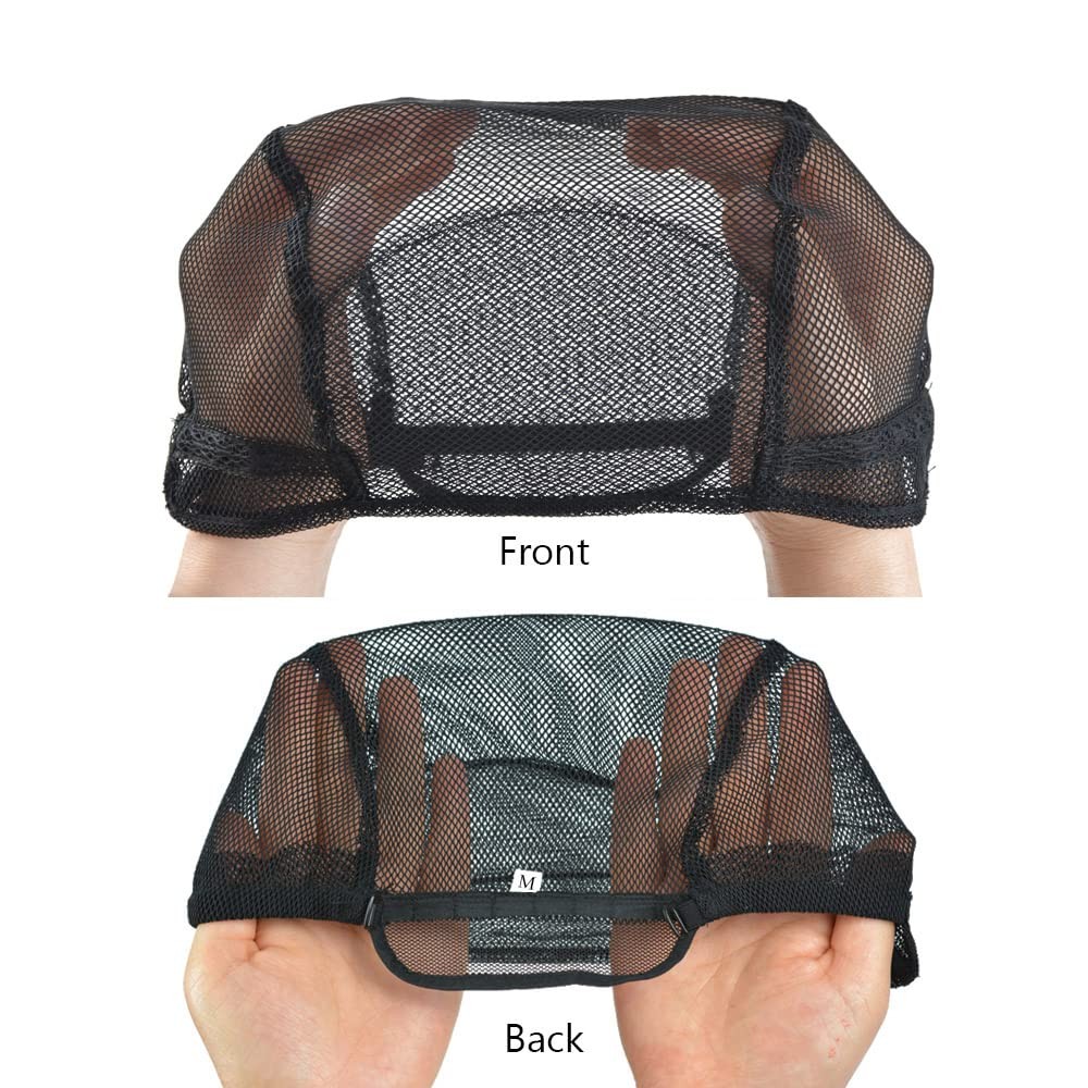 YTBYT 2 Pcs Stretch Wig Caps Mesh Weaving Caps with Adjustable Straps for Mak…