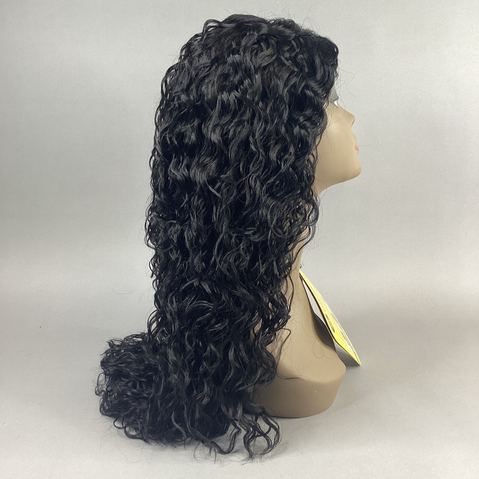 Thora Long Wavy #1B Off Black Premium Synthetic Lace Part Wig