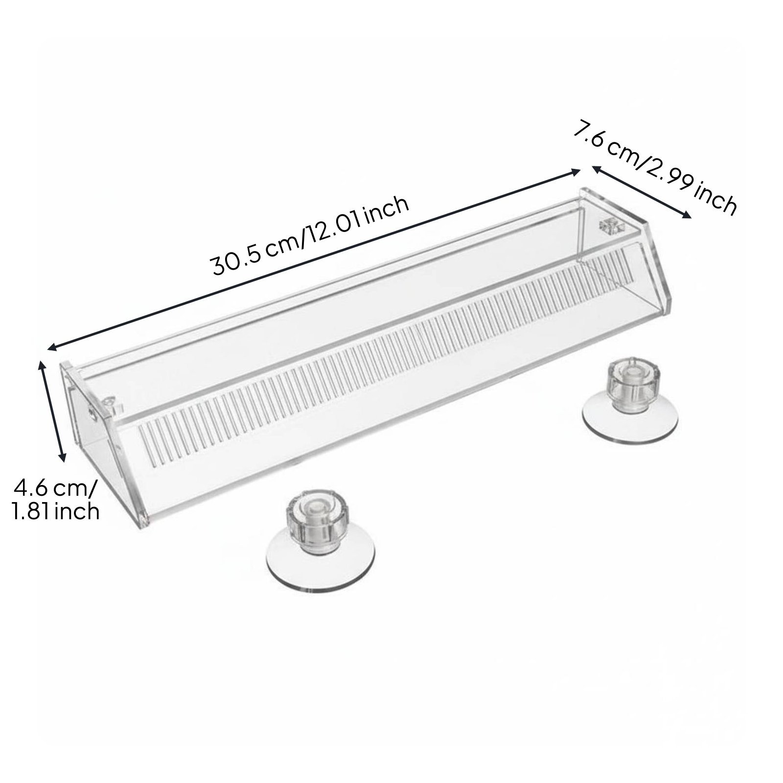 Acrylic Hairpiece Storage Box Easy to Install Wall Mounted Hairpiece Hanger