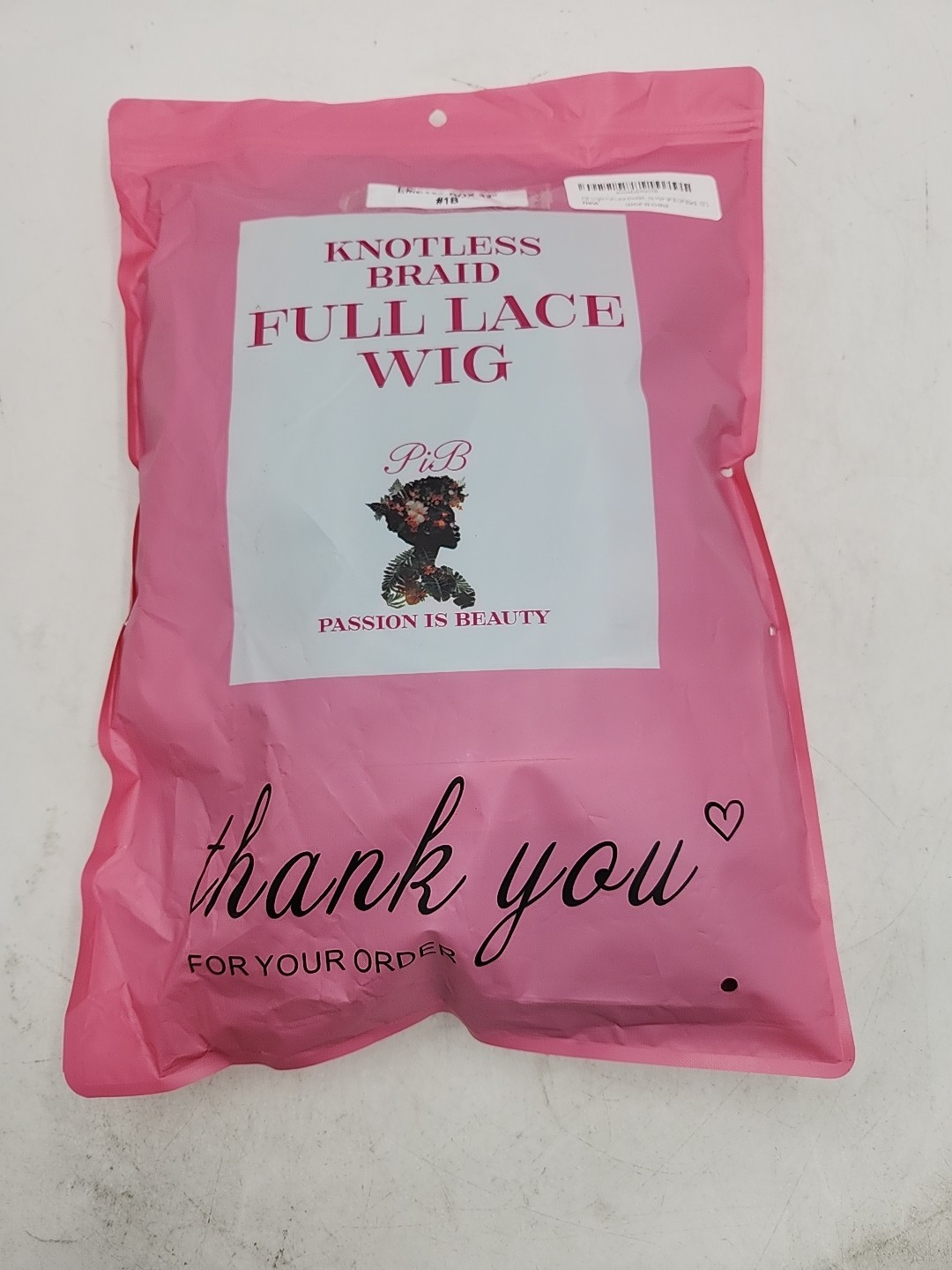 NEW PIP Single Full Lace Knotless Box Braid Wig #1B off Black 32″