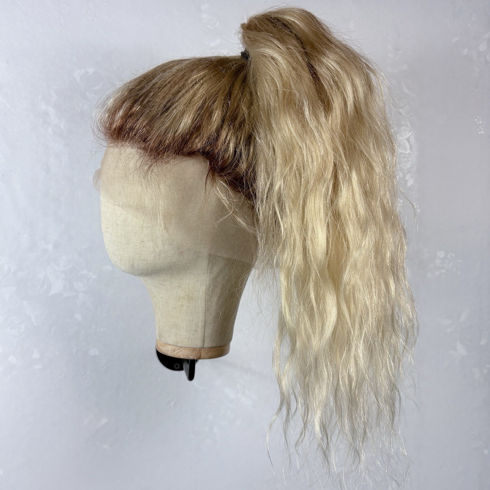 26” 100% BRAZILIAN Human hair Daily wear WIG! 360 Lace Brown Rts Platinum Blonde