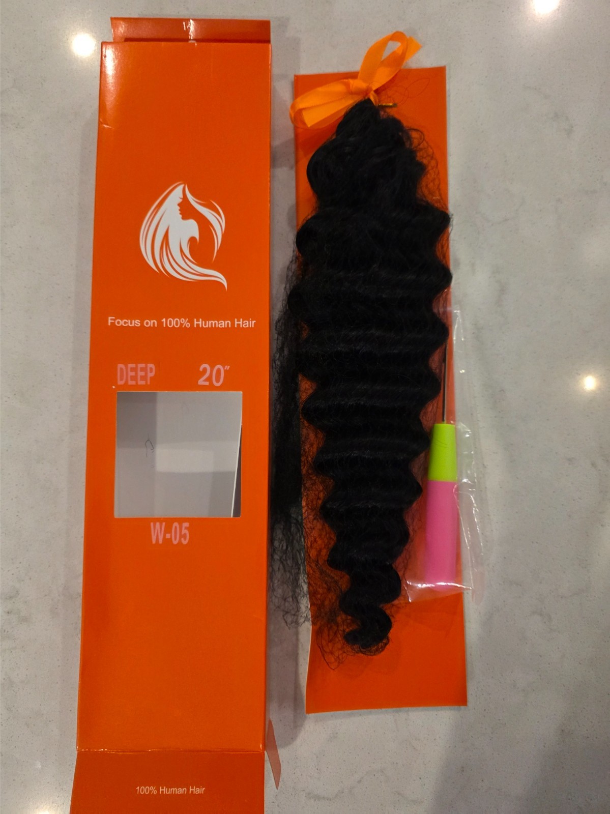 Deep Wave Invisible Knots Pre-Separated Human Hair Bundle 16 Inch 60g 16A Grade