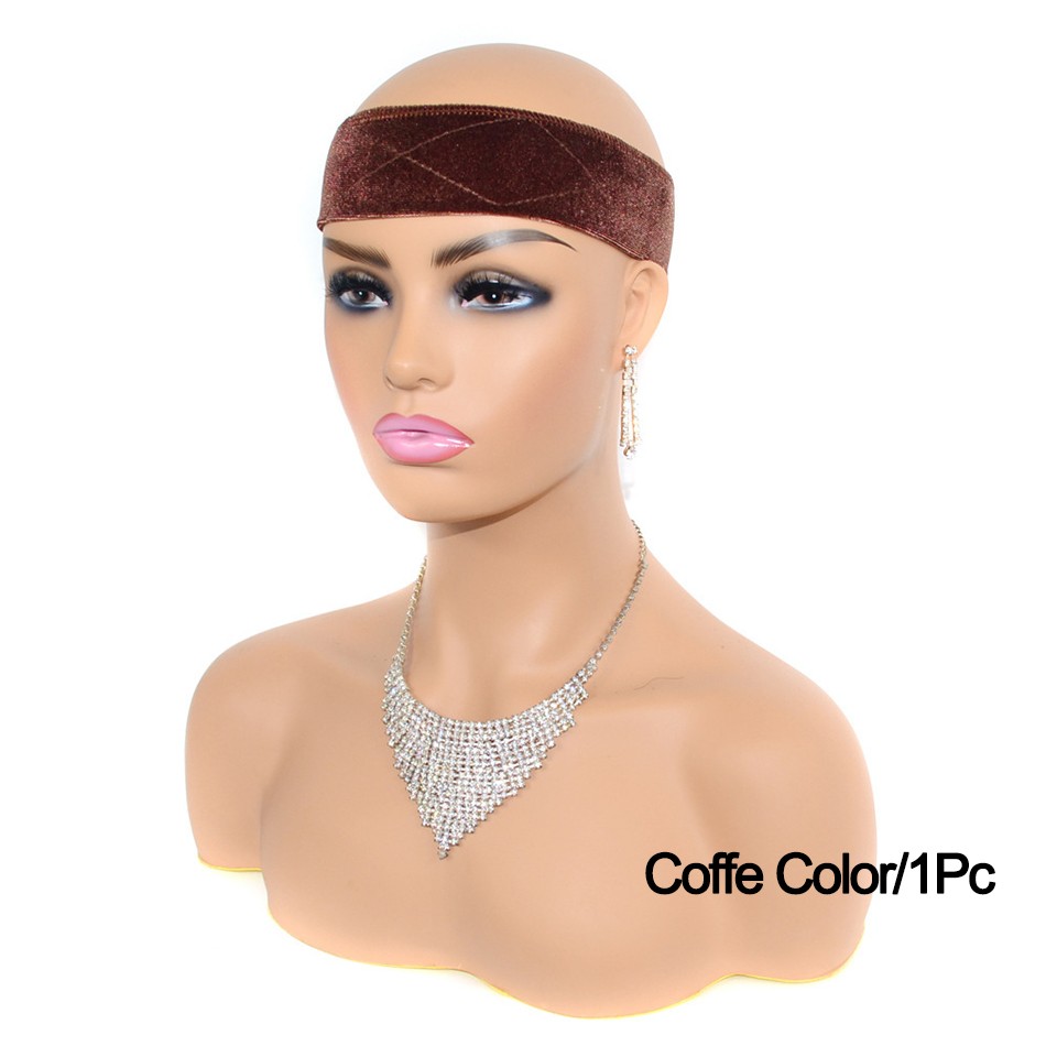 Velvet Wig Grip Headband Adjustable Non-slip Lace Frontal Wig Holder Soft