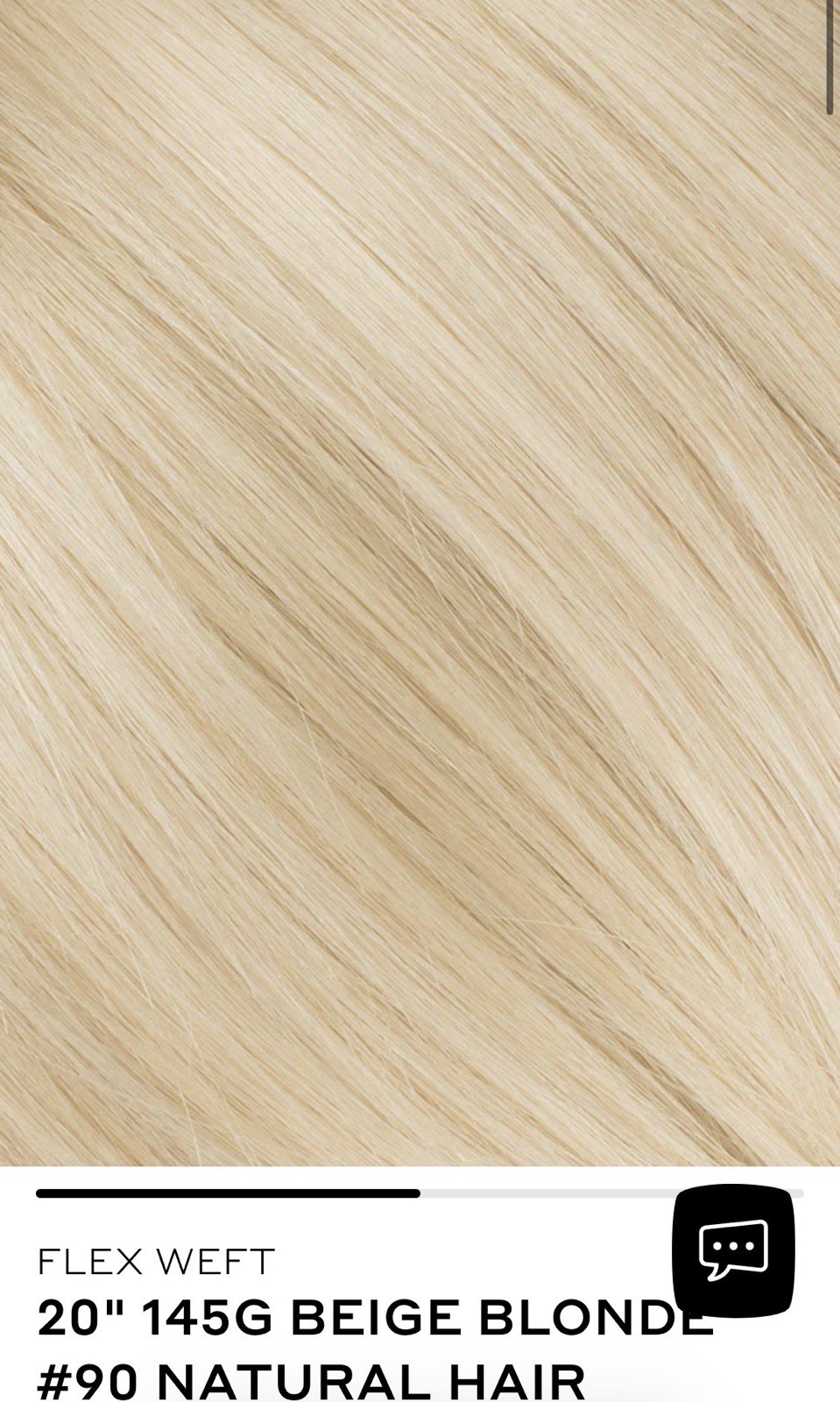 BELLAMI FLEX WEFT HAIR EXTENSIONS 16in Beige Blonde #90 – 120g