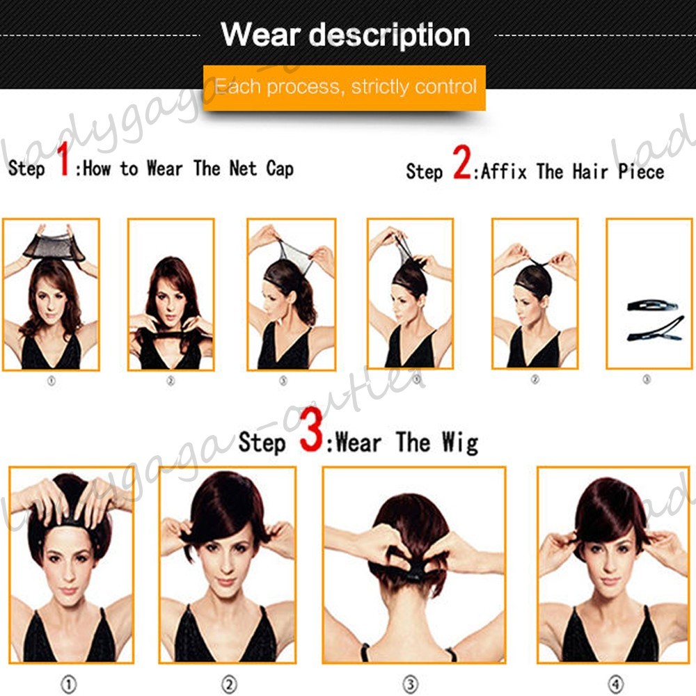 Fashion Hair Wig With Bangs Long Curly Straight Wavy Full Wig Women Natural Wigs